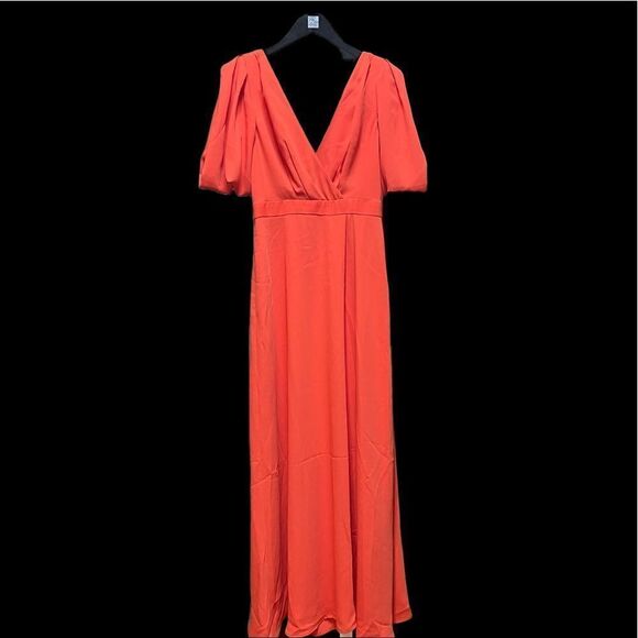 🌟85% OFF🌟NEW🌟JCrew Gown Dress in Orange Size 6 - Picture 1 of 5